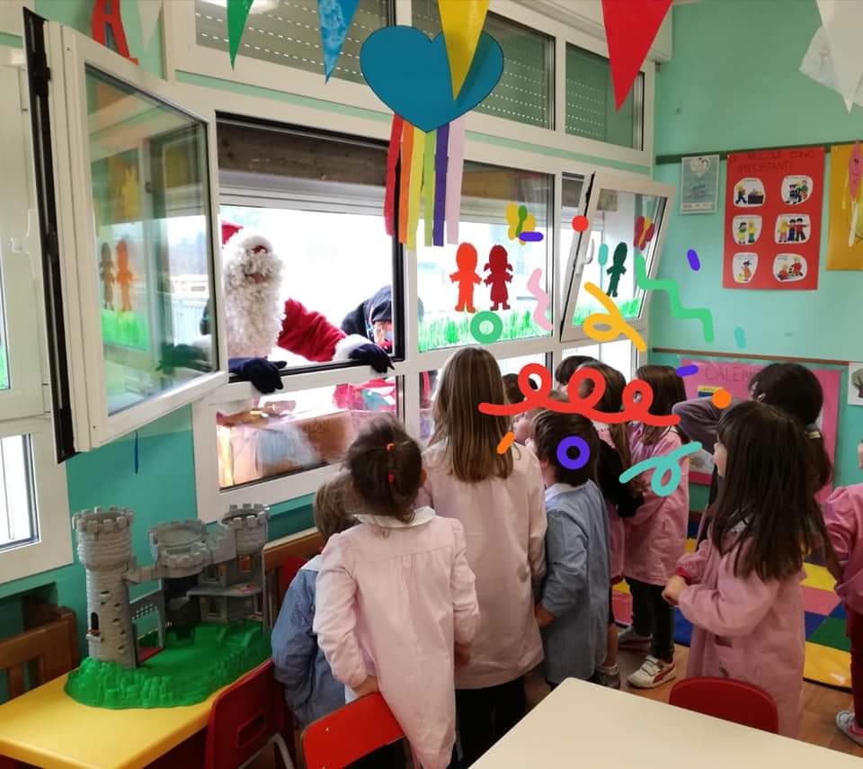 Babbo Natale alla scuola dell'Infanzia di Casella d'Asolo