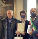 Manuela Di Centa con il sindaco e gli assessori 