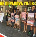 Attivisti davanti al Comune di Padova