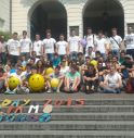 Flash mob per l'ambiente in piazza Cima