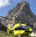 Si infortuna sulle Dolomiti, recuperato con l'elisoccorso