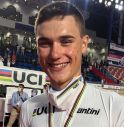 Samuele Bonetto pedala ai Mondiali di Ciclismo