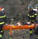Frane, i pompieri salvano 92enne