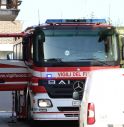 Meduna, principio di incendio in terrazzo