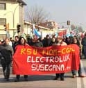 ELECTROLUX: 7 MARZO SCIOPERO E MANIFESTAZIONE