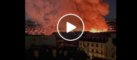 Fiamme nella notte: distrutto il più antico mercato coperto della capitale Fiamme nella notte: distrutto il più antico mercato coperto della capitale