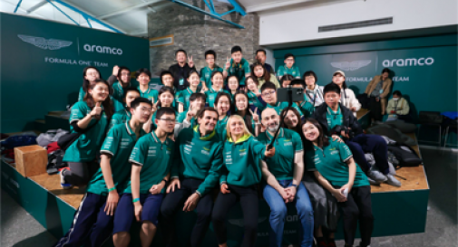 Aramco, top F1 team kindle racing enthusiasm among middle school students in Shanghai.