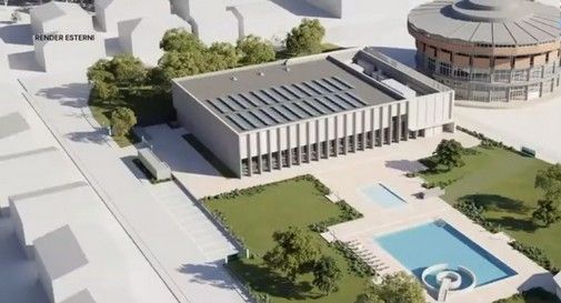 Rendering nuova piscina a Castelfranco