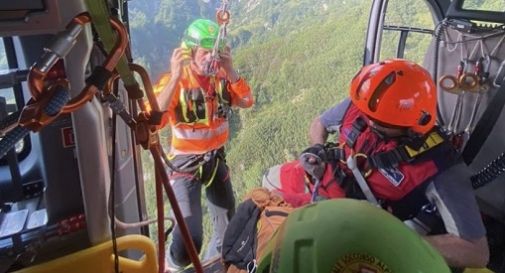 Recuperato escursionista in difficoltà a 1700 metri di altezza