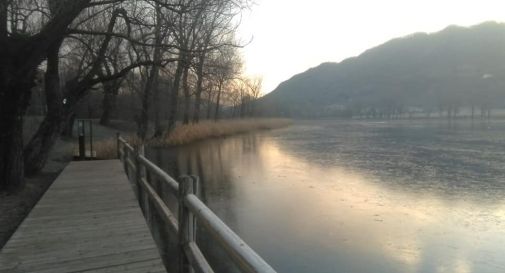 Lago di Santa Maria ghiacciato 