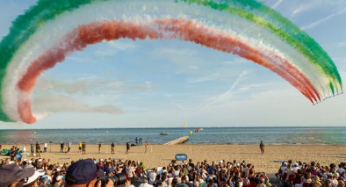 In 500mila a Jesolo arishow, spettacolo con Frecce tricolori 