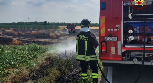 Quattro incendi nei campi nelle ultime ore	