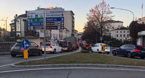 Conegliano: centro chiuso e mercato, traffico bloccato. 