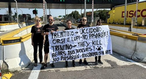 Animalisti in autostrada contro politica su orsi e lupi 