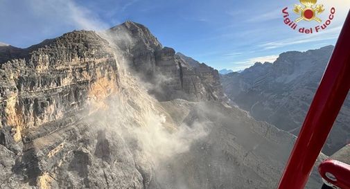 Maxi frana  dalle pareti delle Tofane, scatta l'allarme