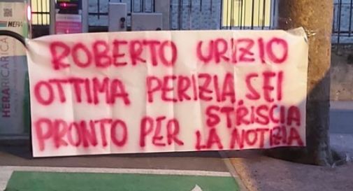 Calcio, striscioni della curva contro giornalista 