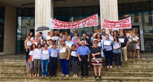 Camera di Commercio, la protesta dei lavoratori contro i tagli