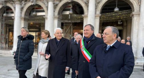 Mattarella a Venezia, un giro per Piazza San Marco 