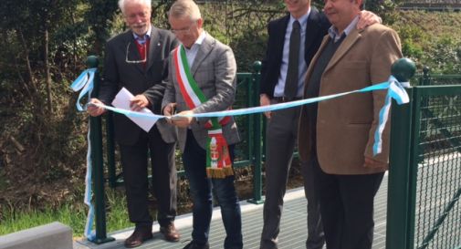 Inaugurata la passerella ciclo pedonale Selvana-Santa Maria del Rovere