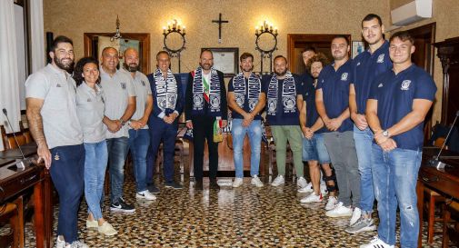 Il Mogliano Rugby ricevuto oggi in Municipio