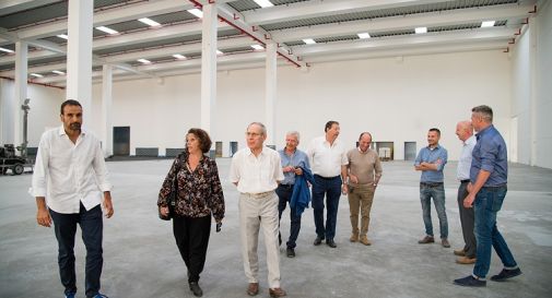 il sindaco Arena in visita al cantiere