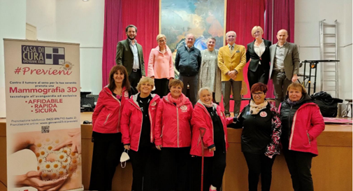 La serata conclusiva di ottobre rosa tenutasi al Teatro San Giorgio di Noale