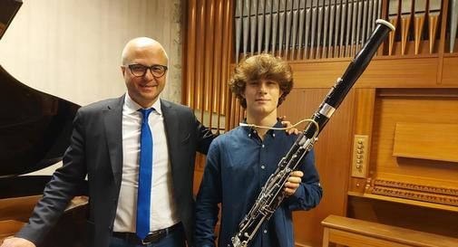 Da sinistra, Stefano Canazza (direttore del Conservatorio Steffani) e Daniele Falco.