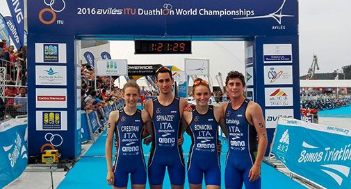 Duathlon, il vittoriese Spinazzè campione del mondo