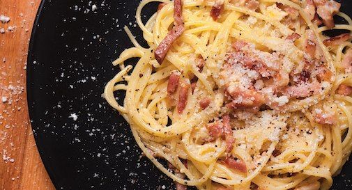 La carbonara? E' americana. Pizza? Cibo per disperati