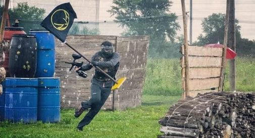 Partita di paintball nella struttura a Carbonera 