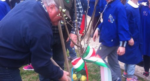 Festa degli alberi con gli Alpini alle scuole I Maggio di Treviso