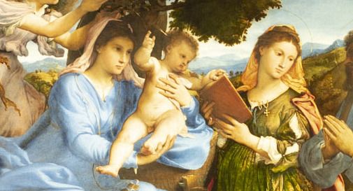 Sacra Conversazione con i santi Caterina e Tommaso di Lorenzo Lotto