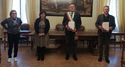 Sindaco Marcon, assessore Marconato e membri della Fondazione 