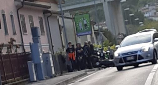 Vittorio Veneto, auto contro moto: traffico bloccato