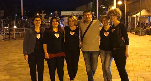 Il Gruppo RiusiAMO e il Gruppo Musicale Scaea Musat di Tezze di Piave a Cascia per solidarietà