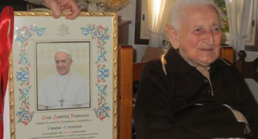 I 100 anni di nonna Pasqua. E gli auguri di Papa Francesco