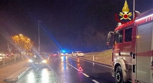 Incidente a Refrontolo nel tardo pomeriggio, sei i feriti e cinque le auto coinvolte