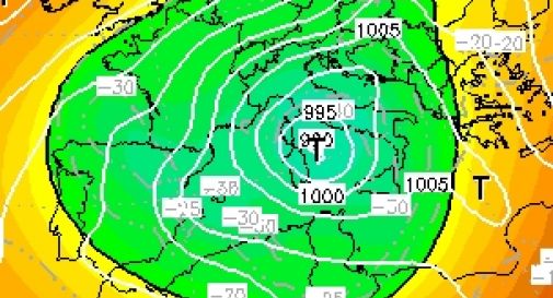 Vortice di bassa pressione, l'inverno sale in cattedra