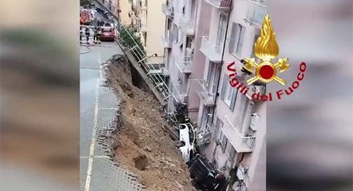 Crollo parcheggio Genova