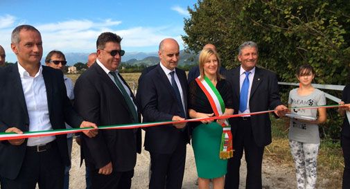 Inaugurata la cassa d'espansione a Sernaglia