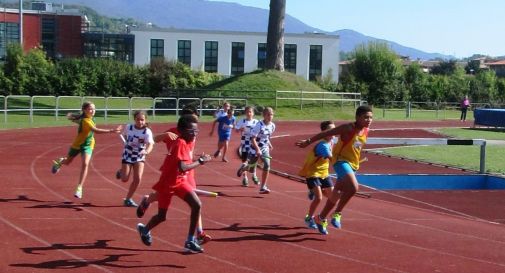 la pista vittoriese durante una gara giovanile