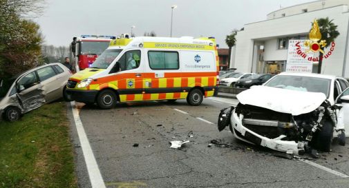 l'incidente di Maserada giovedì pomeriggio