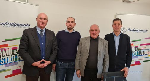 Da sx: Dino Bonetto, Segretario; Andrea Scapinello, Vicepresidente; Maurizio Cattapan, Presidente; Michele De Marchi, Vicepresidente