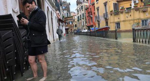 Acqua alta a Venezia