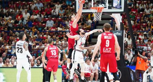 Olimpia Milano-Virtus Bologna 92-82 in gara 1 finale scudetto