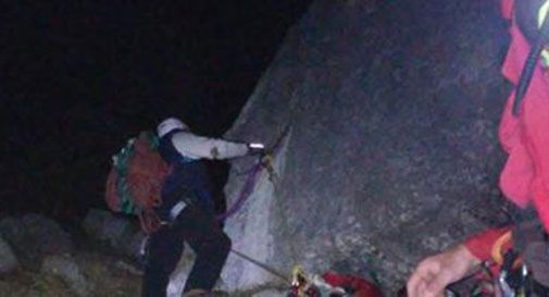 5 alpinisti bloccati a 1200 metri