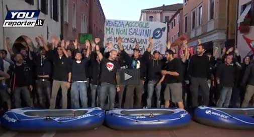 Salvini contestato a Mestre - VIDEO
