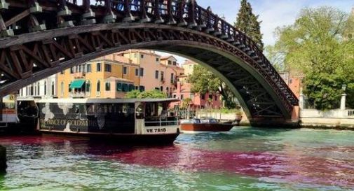 Canal Grande 'rosso', era il 'progetto artistico' di una coppia 