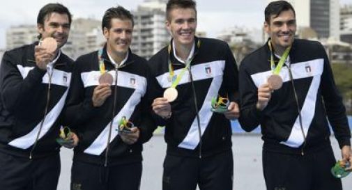 Rio 2016, l'Italia è bronzo nel canottaggio con il '4 senza'