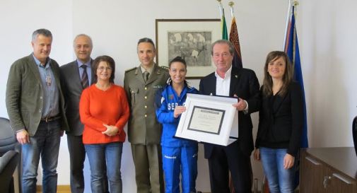 Sara Cardin premiata in Provincia